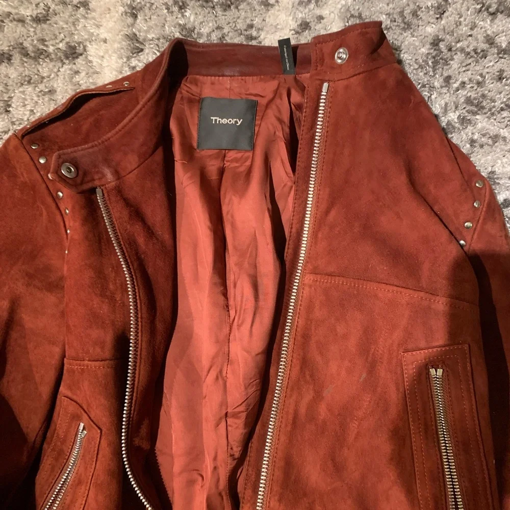 Rust suede jacket - Picture 2 of 2